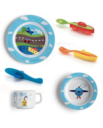 Set pentru copii, 6 ustensile, colectia Bimbi - GUZZINI